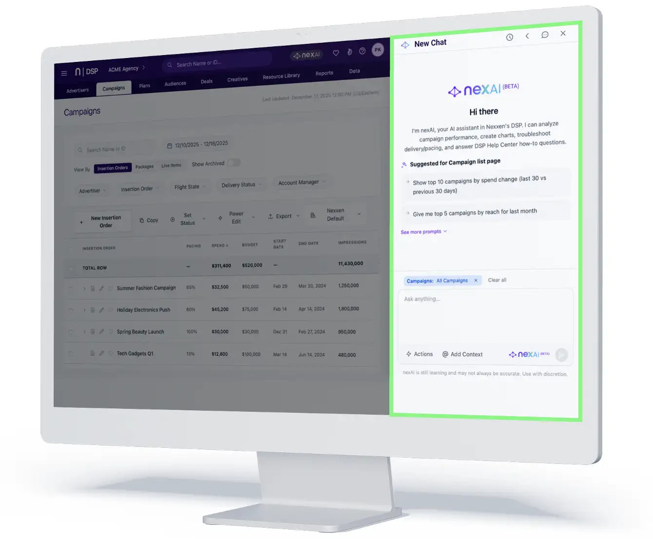Nexxen DSP assistant